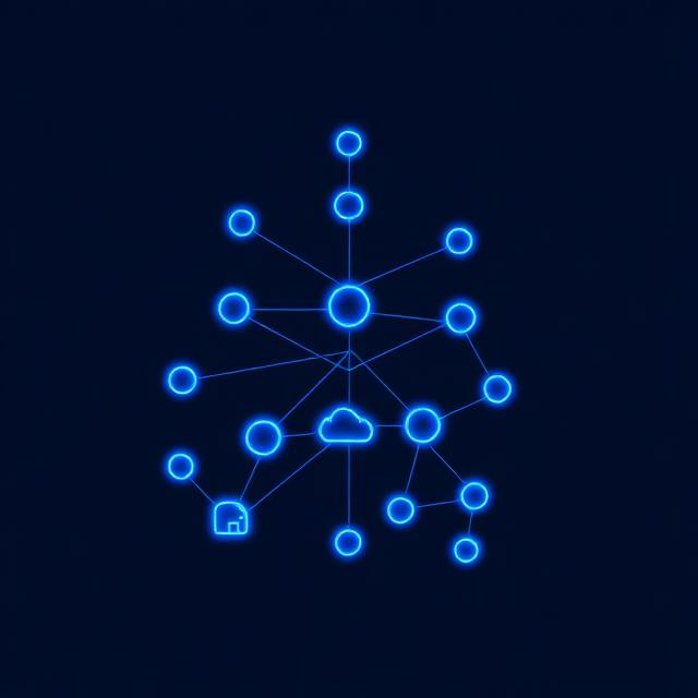 Taxonomy tree and connected product nodes forming a knowledge graph